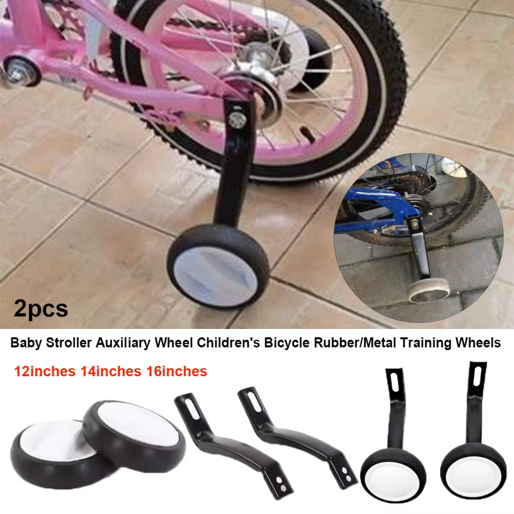 Ruedas de Aprendizaje para Bicicleta Infantil en T – Goma y Metal - imagen 5