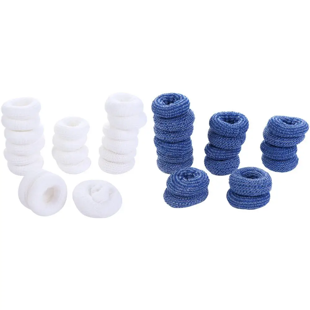 Detalle del vendaje tubular blanco para dedos