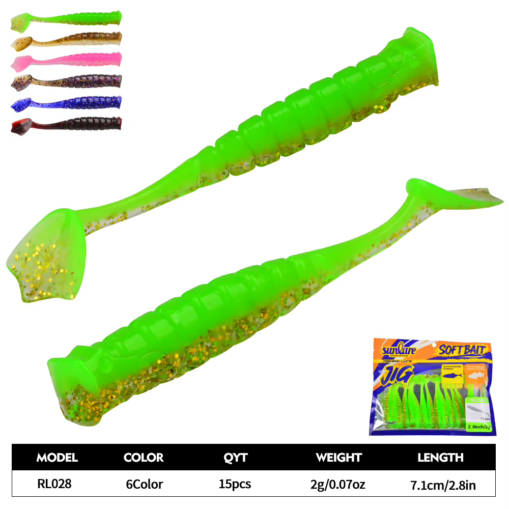 Señuelo Soft Sunlure Winch Tail – Nado para Trucha y Agua Salada