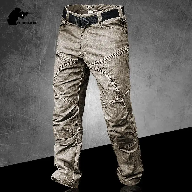 Arisoft Pantalones de pesca impermeables con bolsillos cargo