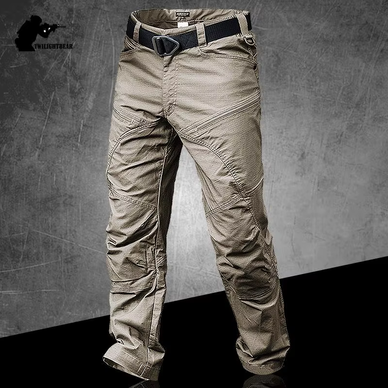 Arisoft Pantalones de pesca impermeables con bolsillos cargo