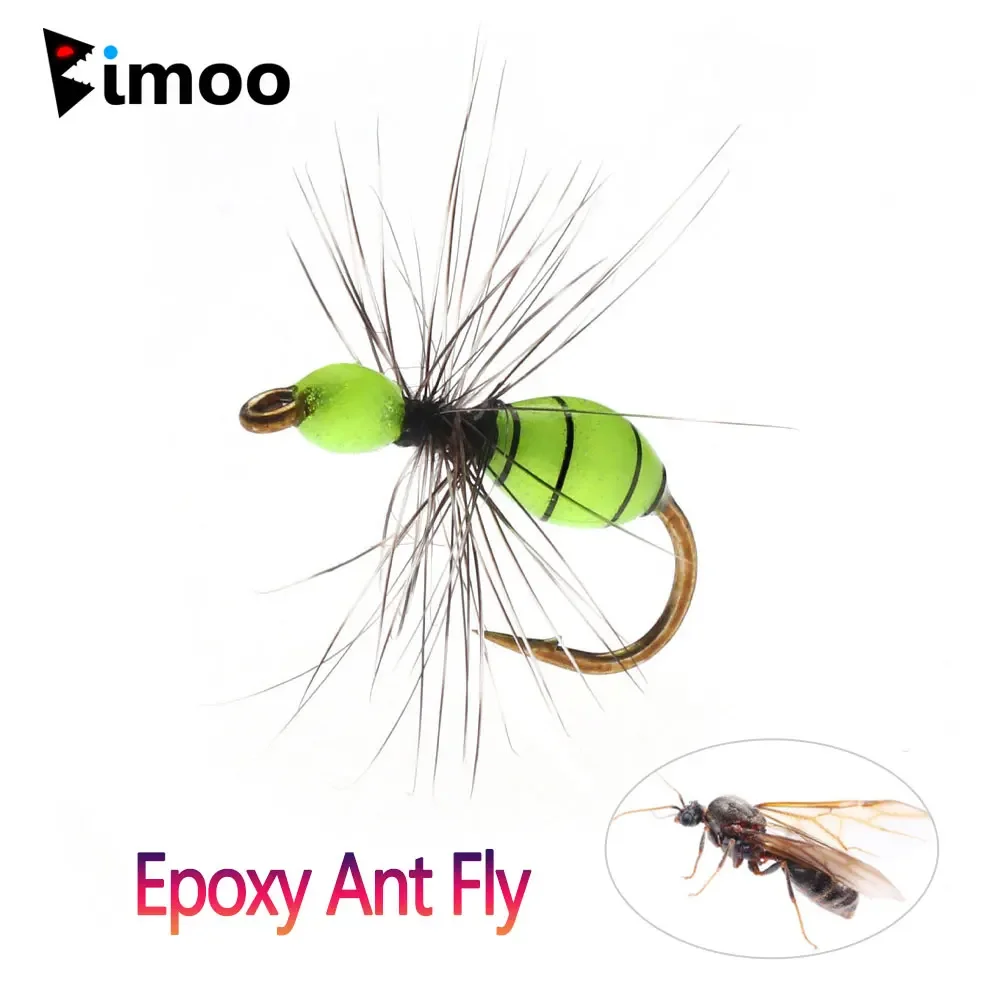 Bimoo Grizzly Hackle Fluorescente – Pluma epoxy para moscas de trucha