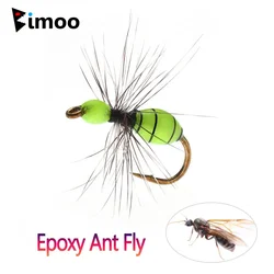 Bimoo Grizzly Hackle Fluorescente – Pluma epoxy para moscas de trucha