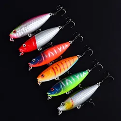 Wobbler flotante tipo lápiz Cranbait con anzuelo 3D