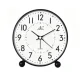 Reloj despertador analógico de cuarzo redondo no silencioso - imagen 4