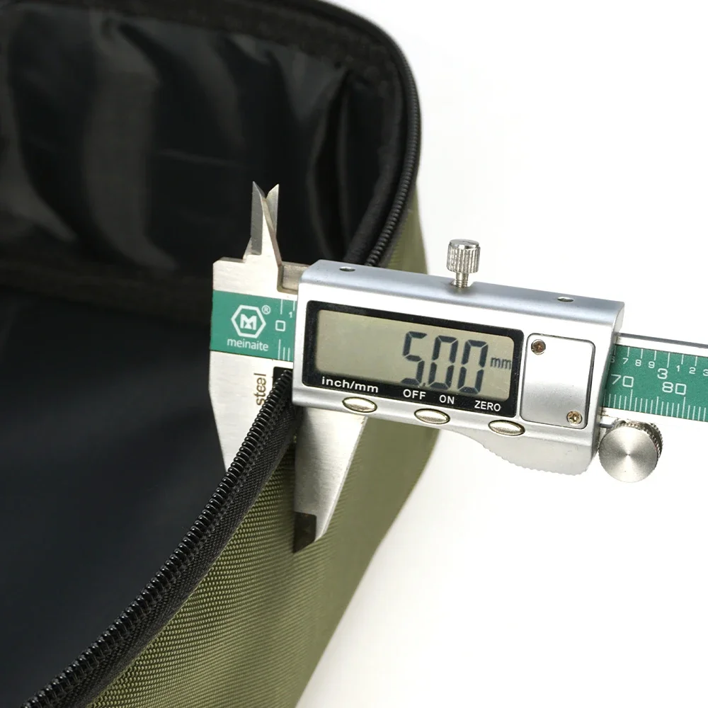 HIRISI Bolsa de pesca Oxford PVC con compartimentos para carretes y señuelos - imagen 3
