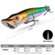 Popper de superficie flotante Proberos Topwater con cascabel y lance