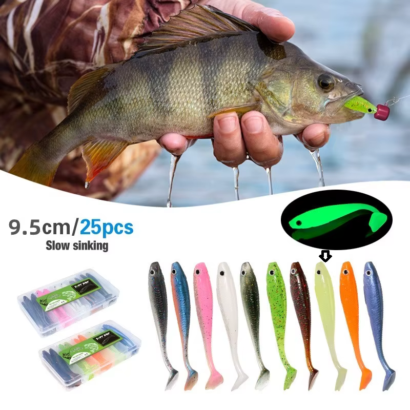 Señuelo Swimbait Wobbler vinilo depredador para curricán pesca marina - imagen 3
