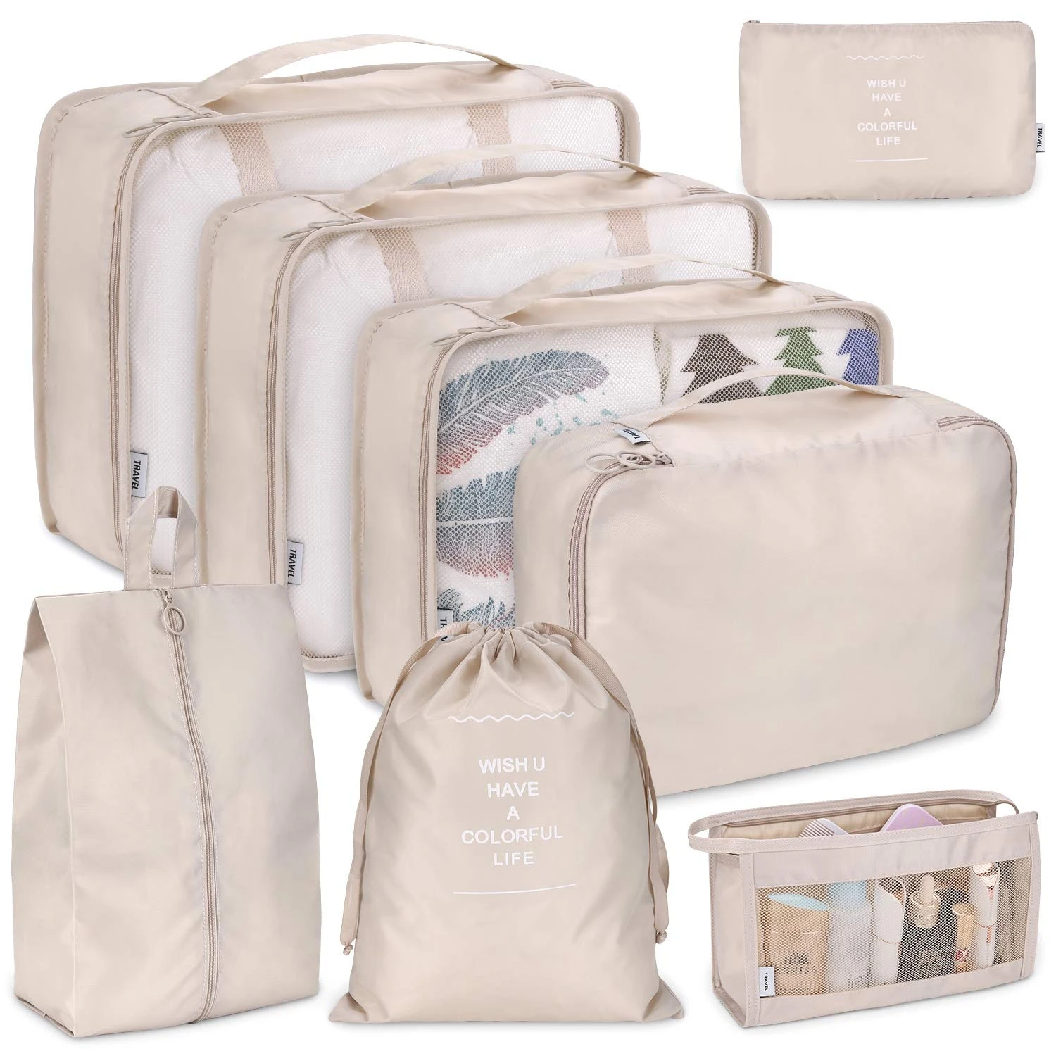 Organizadores de viaje compactos nailon impermeable