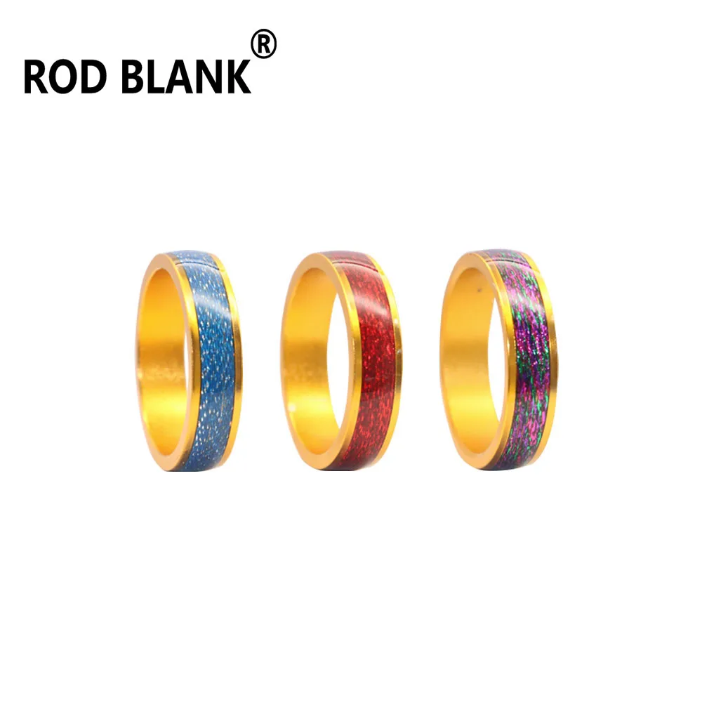 Anillo guía de aluminio con borde de color para cañas - imagen 4
