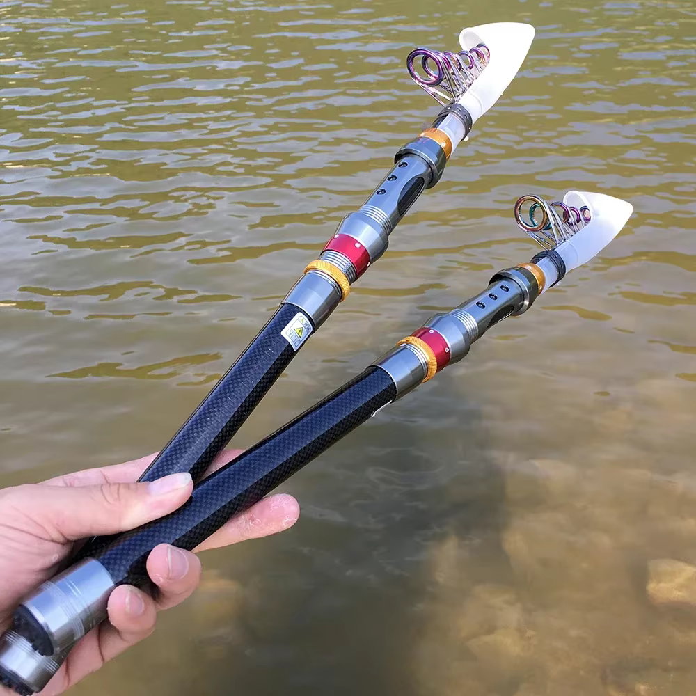 GHOTDA Caña telescópica carbono ligera para pesca desde embarcación - imagen 5