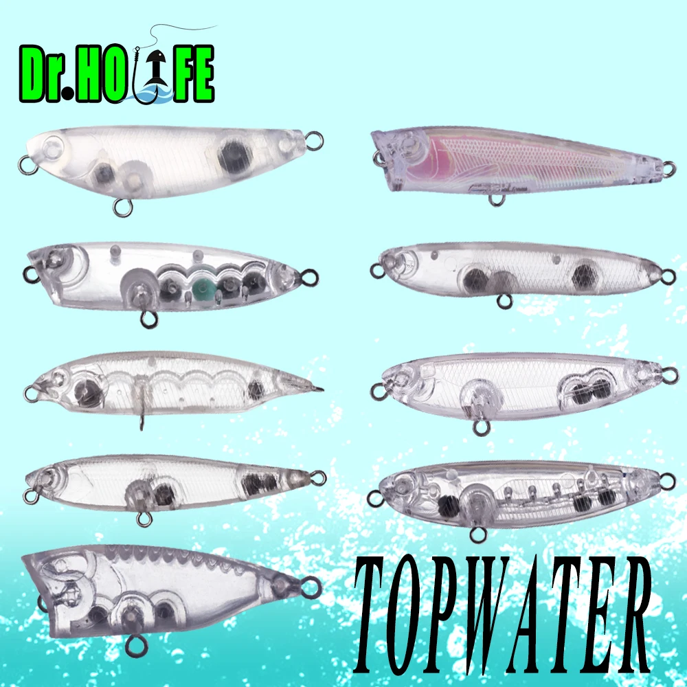 Señuelo Topwater Dr.Holife Mini sin pintar para lubina, flotante - imagen 5