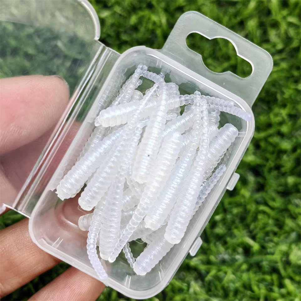 Señuelo suave silicona 35mm Swimbait para carpa y pesca de roca - imagen 3