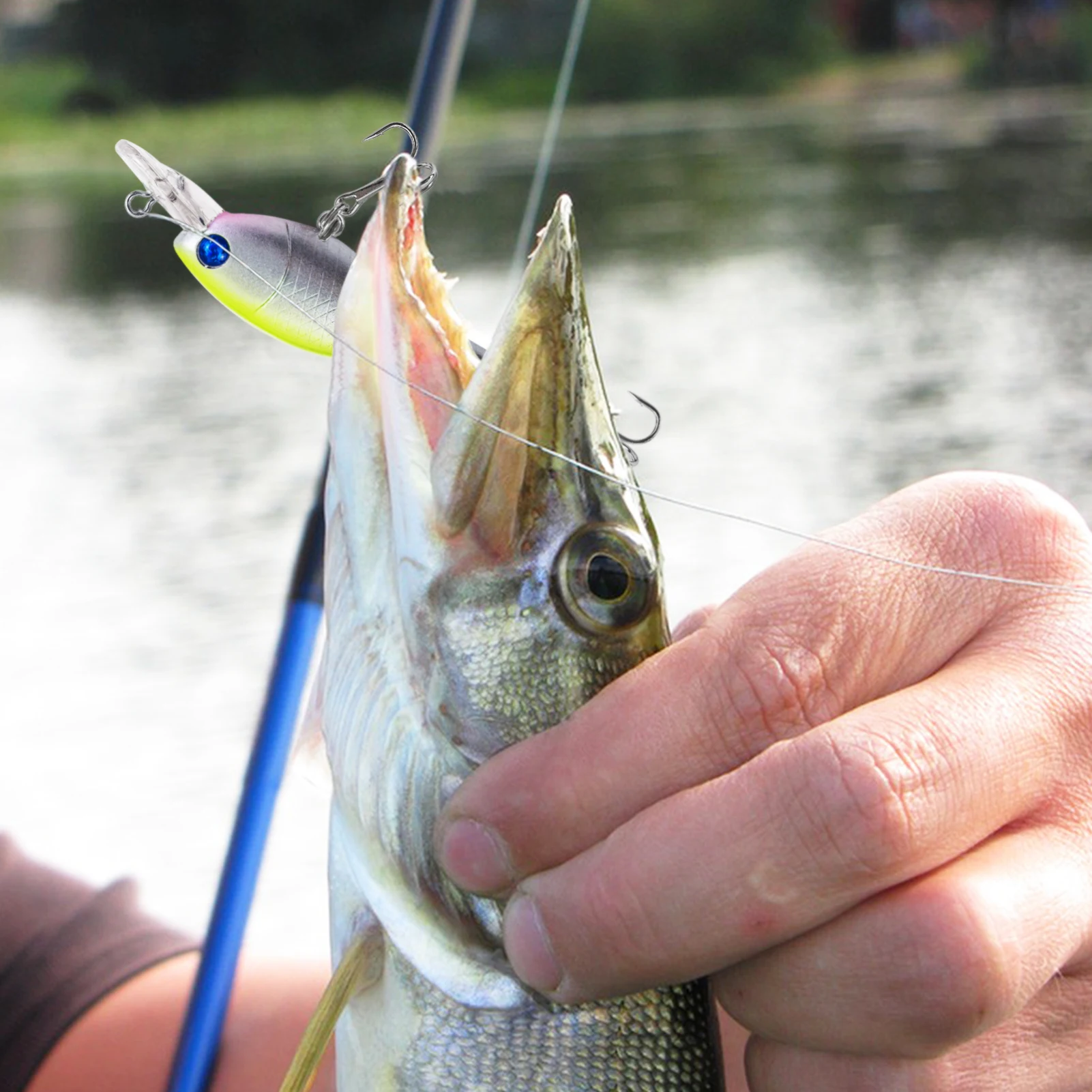 Free Fisher Jerkbait Minnow wobler artificial para lucio y trucha