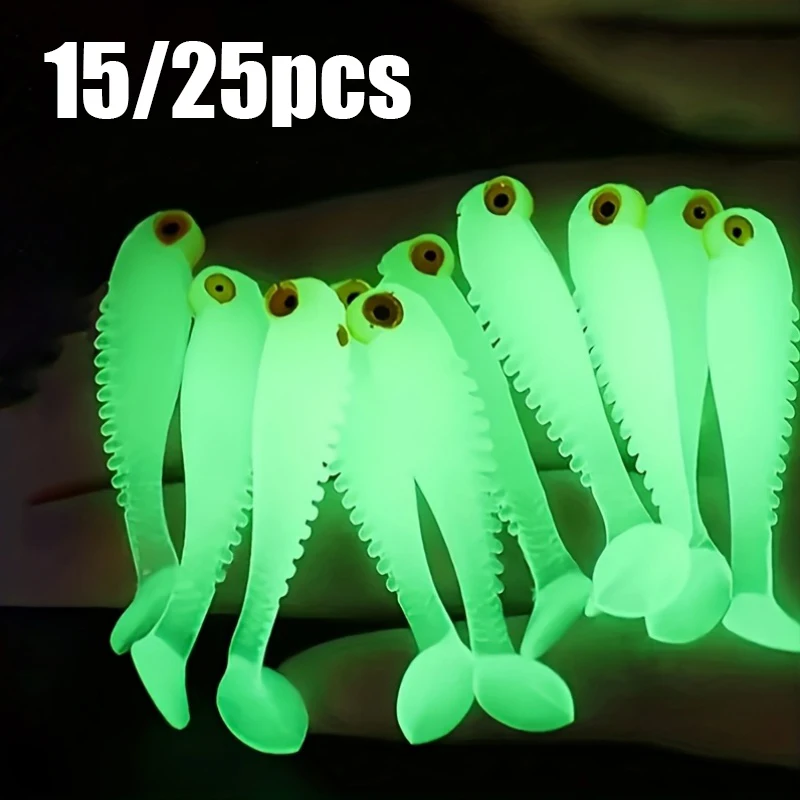 Señuelos de silicona luminosos para pesca con vinilo – blandos - imagen 4