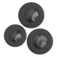Almohadillas de piel de oveja para saxofón alto - negro