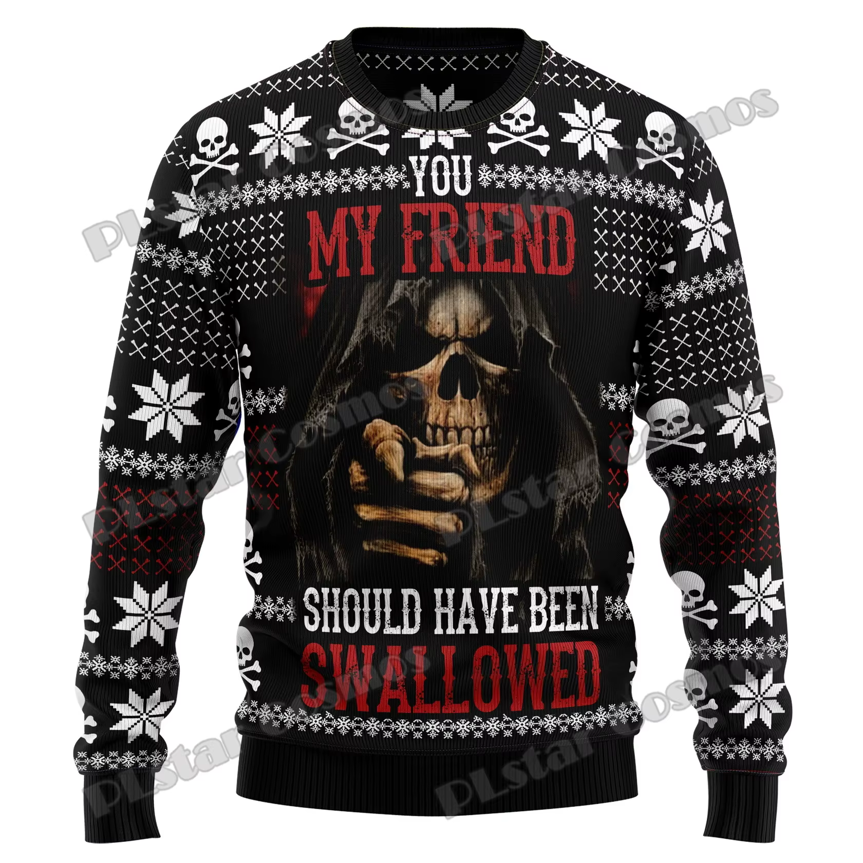 Jersey Navidad 3D KMY16 – Calavera y Grim Reaper unisex
