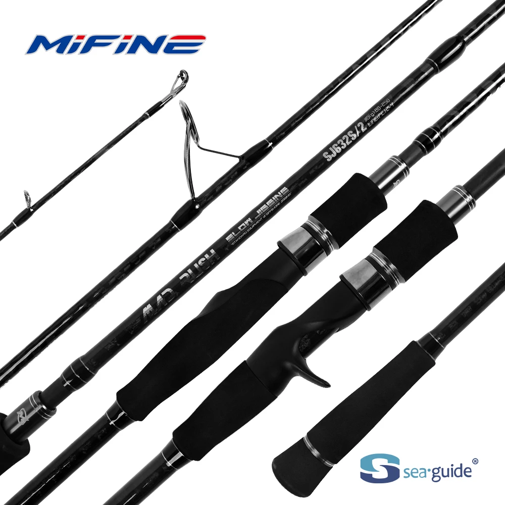 Mifine MAD RUSH Caña Slow Jigging giratoria en fibra de carbono