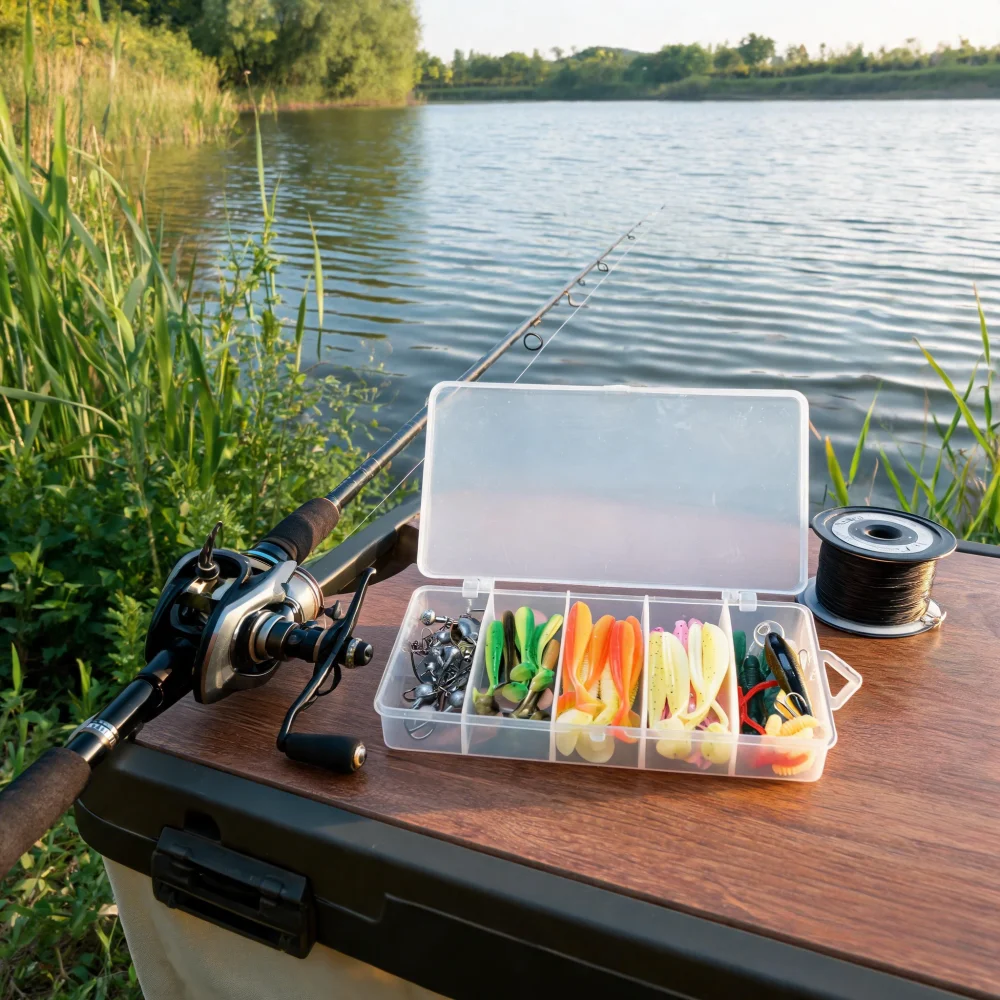 BRAVMACK Señuelos de pesca para lubina y trucha con caja - imagen 3