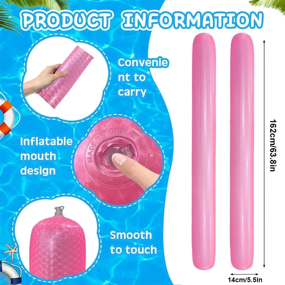 Bastón inflable PVC para piscina, flotador hueco ligero seguro - imagen 5