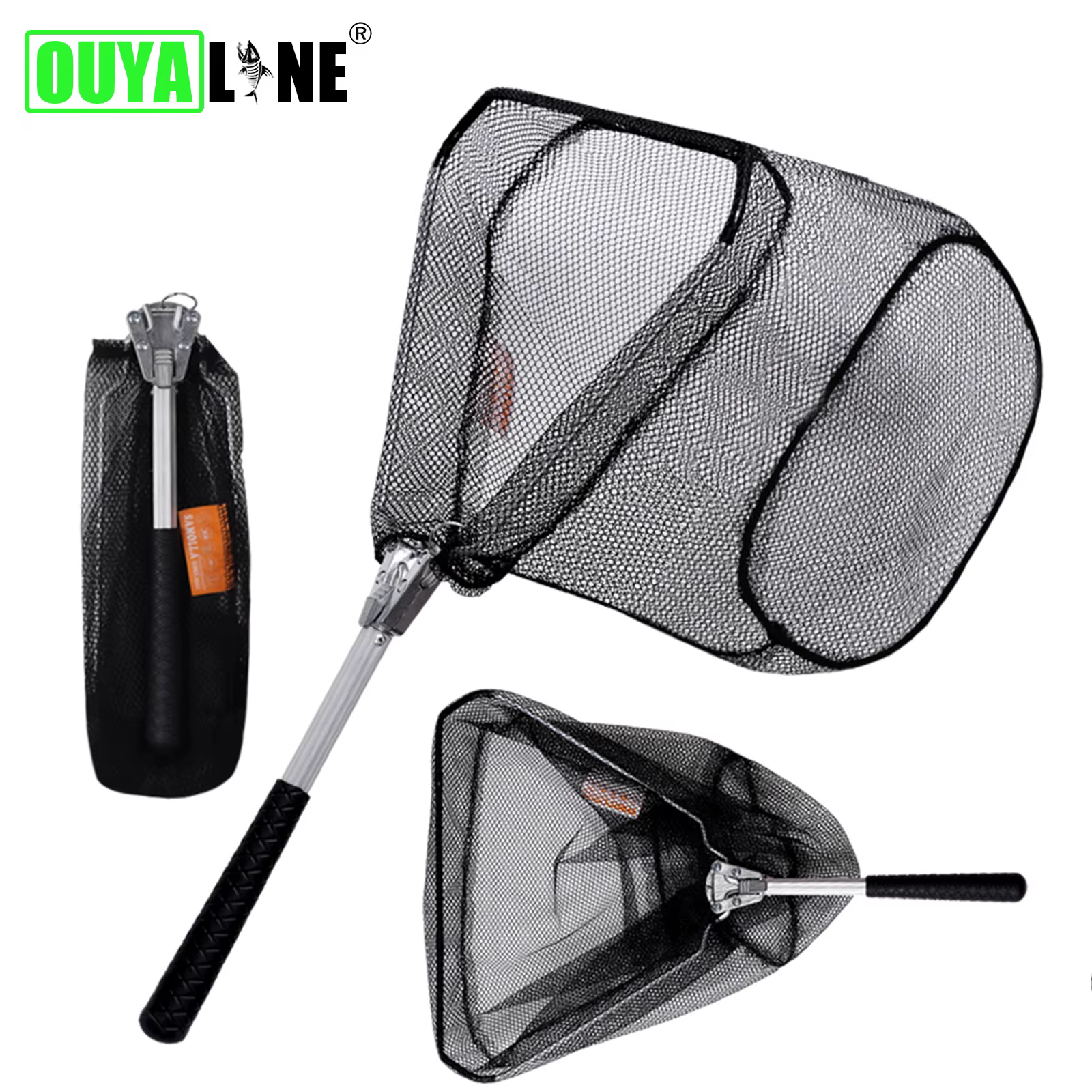 OUYALINE Caña ultraligera plegable para pesca con mosca - silicona - imagen 3