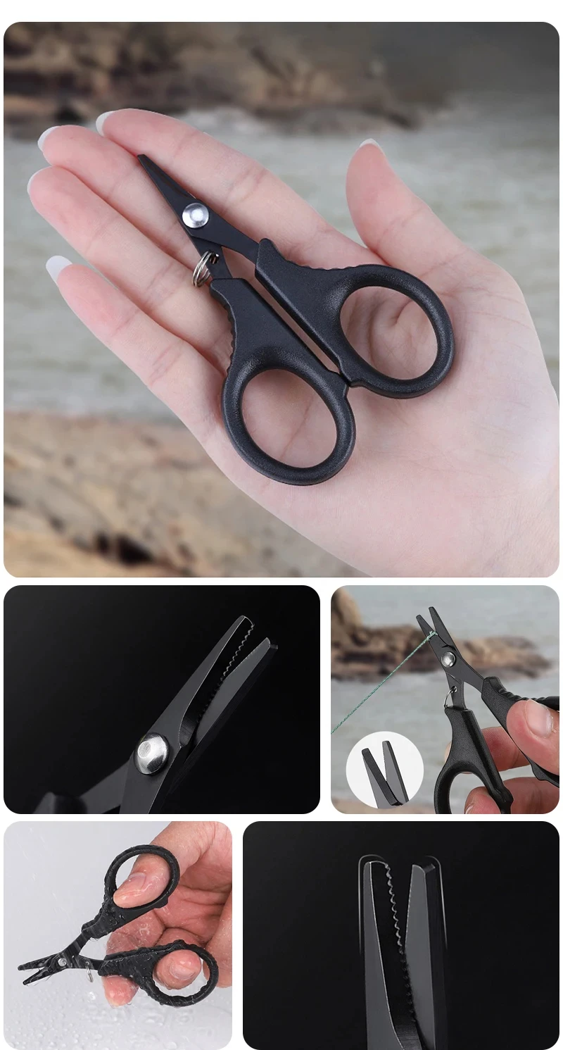 Alicates de pesca acero inoxidable titanio – Corte trenzado PE - imagen 5