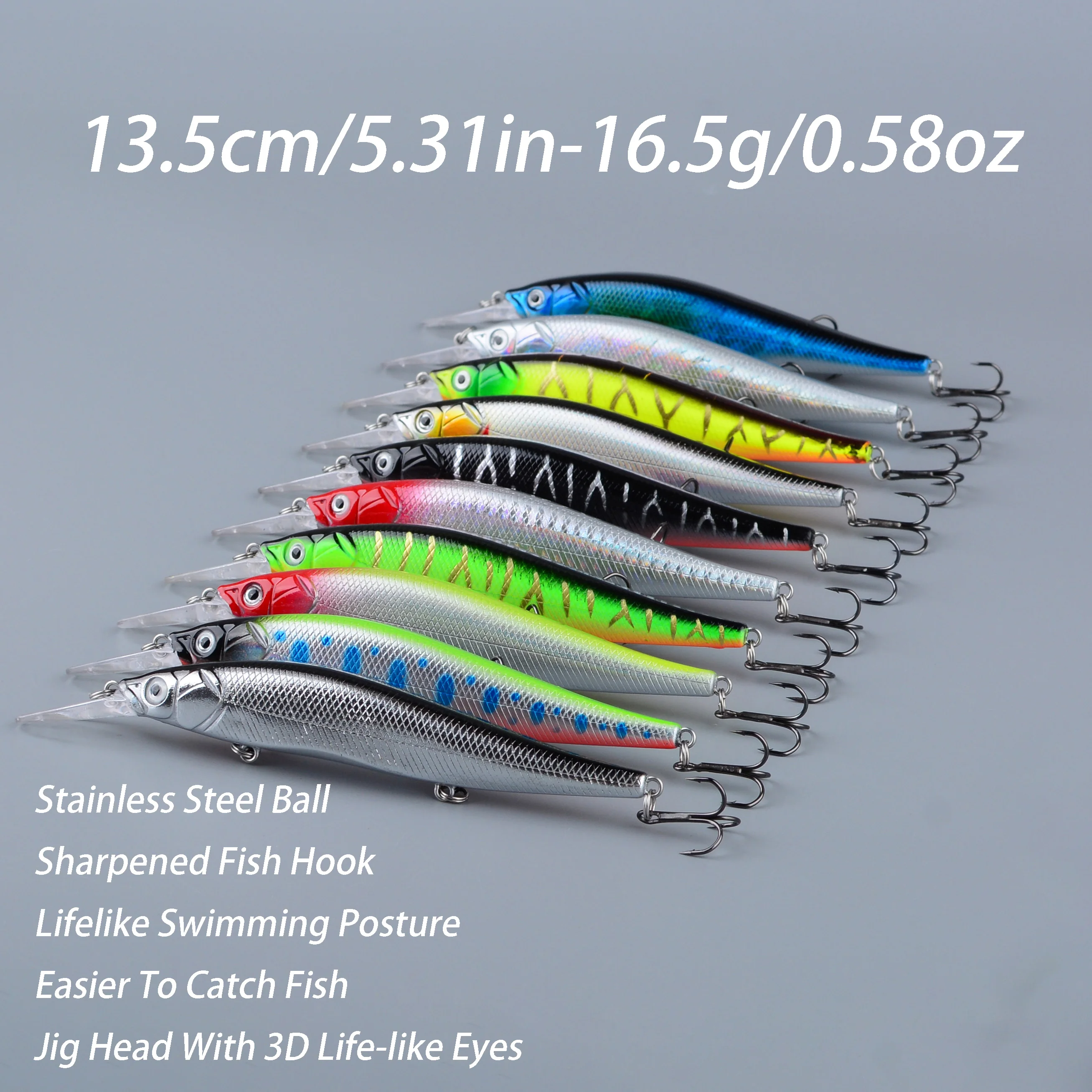 Jerkbait Long Deep Minnow para aguas profundas