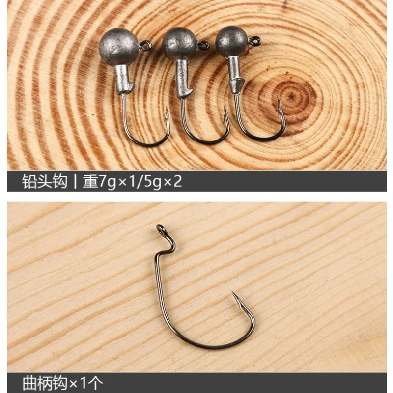 Set de señuelos Lua Minnow con lentejuelas y cabeza de plomo - imagen 5