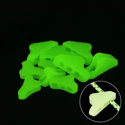 Gancho antideslizante plástico para cuerdas de pesca fluorescentes