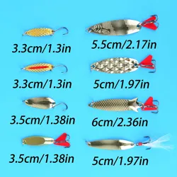 Kit de señuelos para trolling y jigging con cucharas metálicas