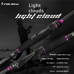 Caña FOUSEM Light Cloud Spinning – Ultra rápida para señuelo ligero