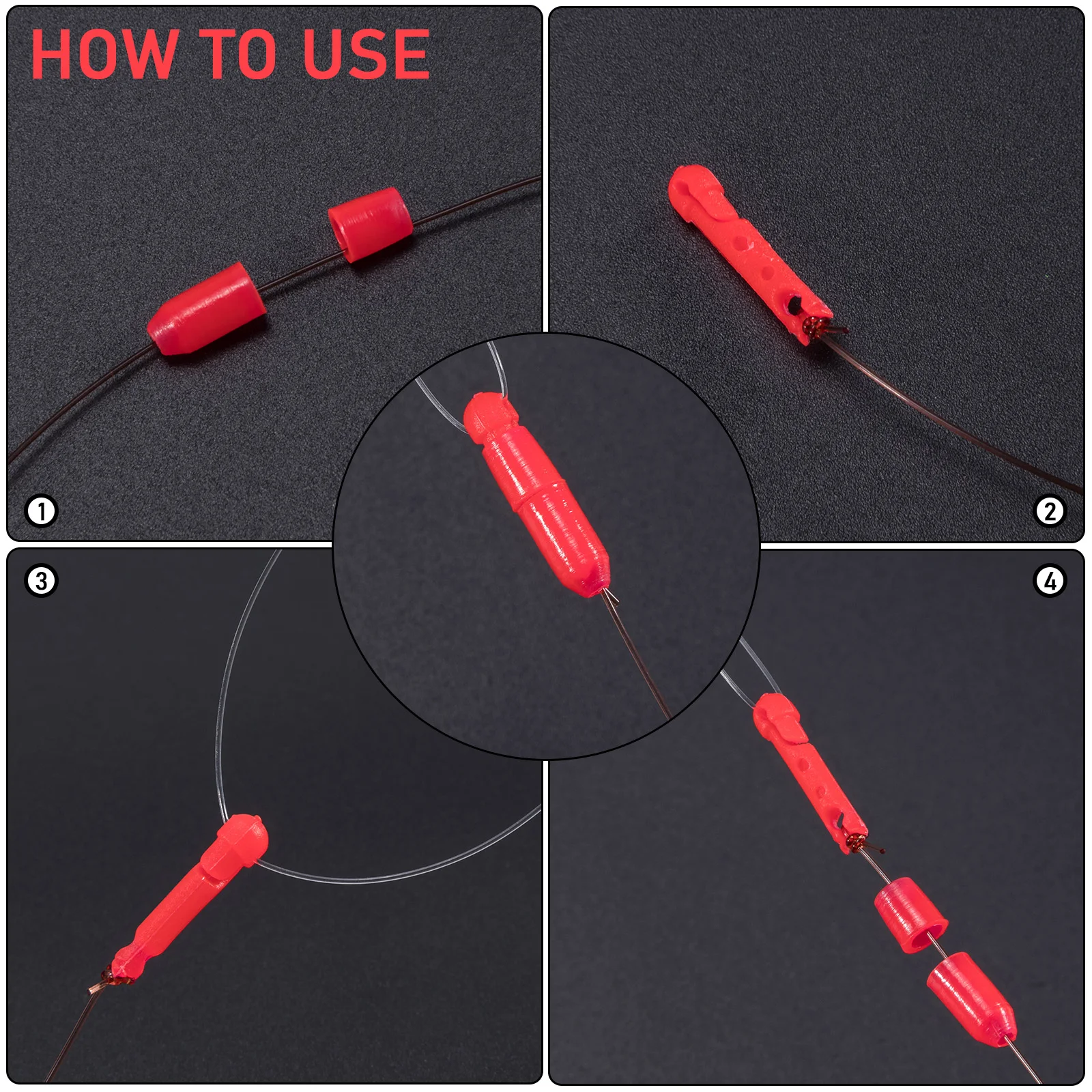 Accesorios pesca carpa – Conector elástico y marcador hueco - imagen 4