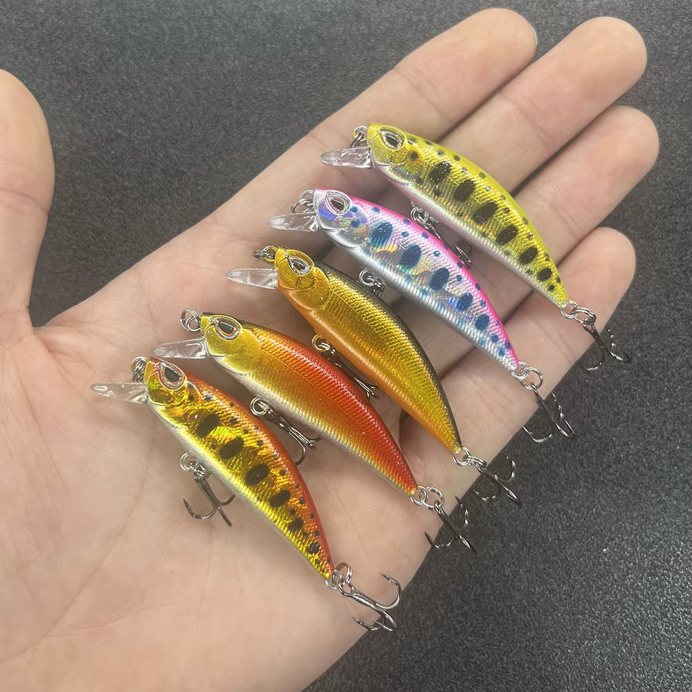 Señuelo Micro Minnow Wobbler hundimiento para trucha lubina y carpa - imagen 5