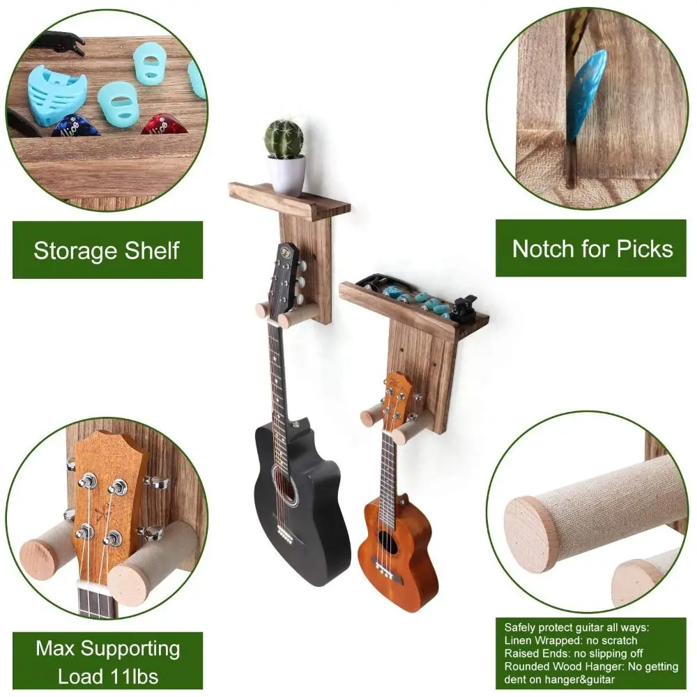 Soporte de pared para guitarra resistente antirayaduras - imagen 3
