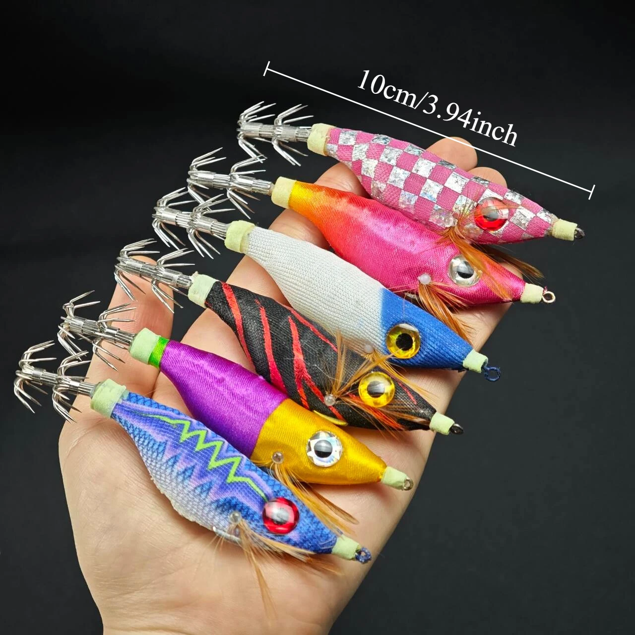 Jigs de calamar luminosos para pesca con vinilo: camarón y cangrejo - imagen 3