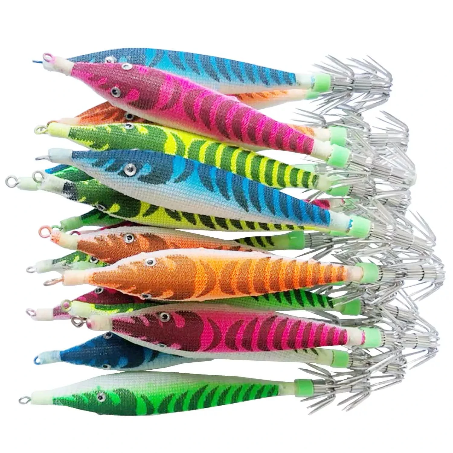 Cebo luminoso de pesca artificial tipo calamar