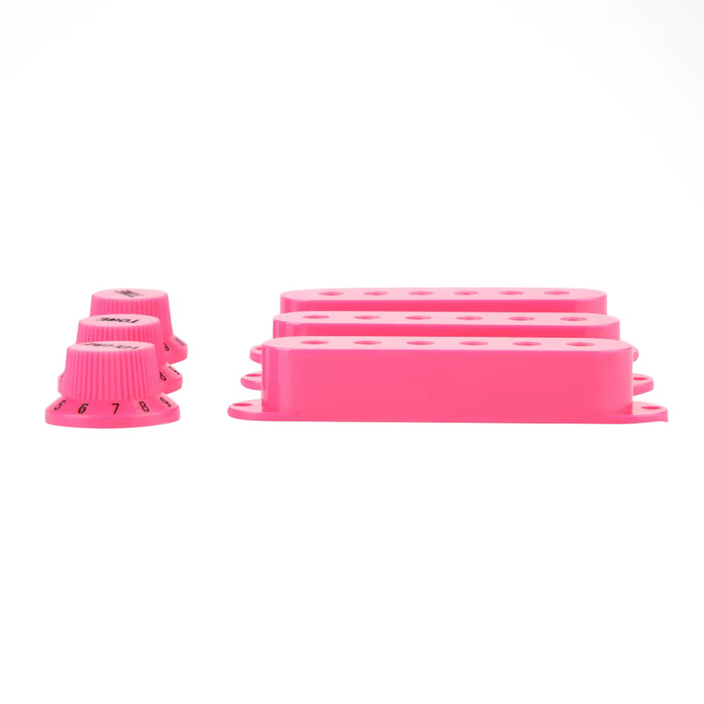 Cubiertas micrófono single coil ABS rosa y azul para guitarra eléctrica - imagen 4