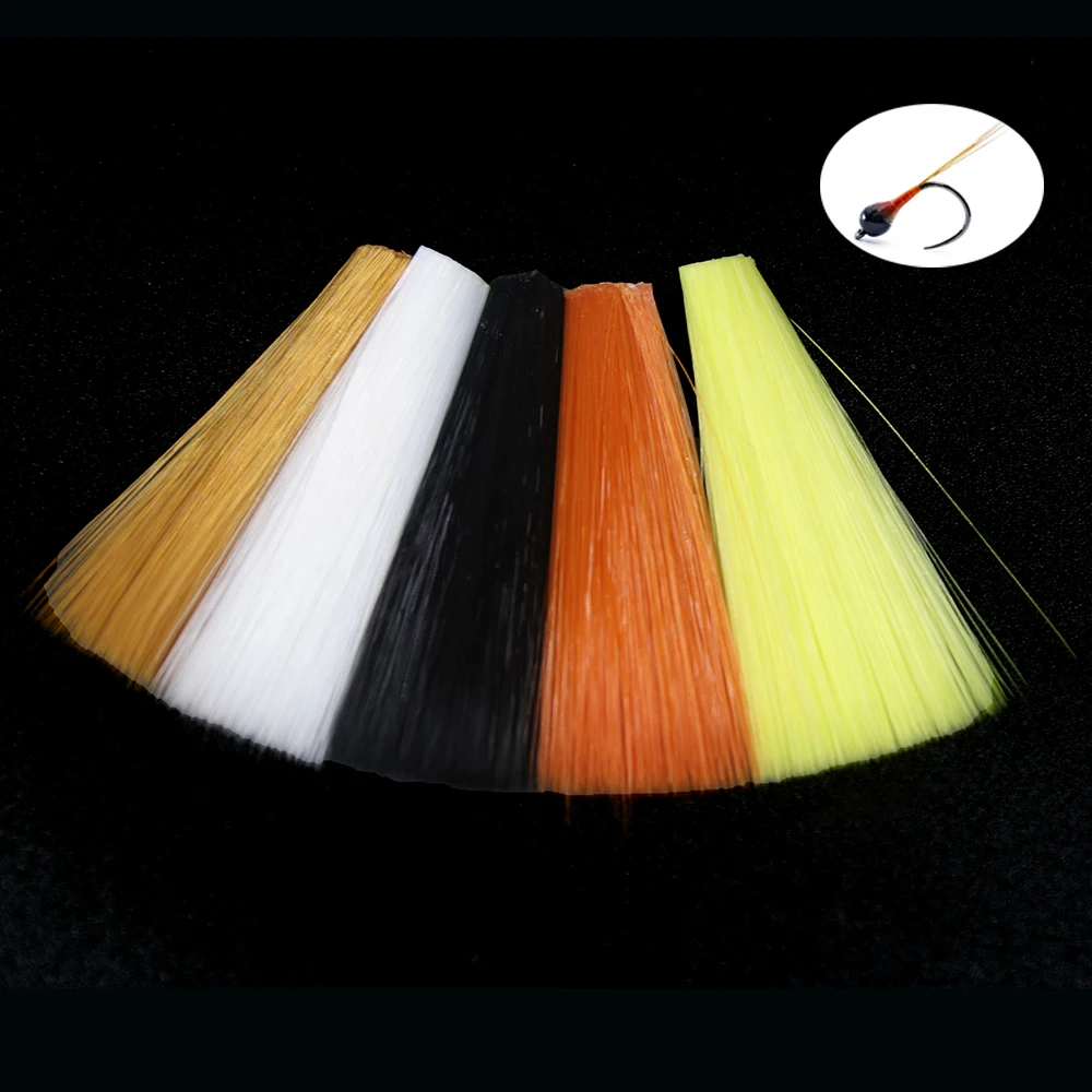 Fibras de nailon en varios colores