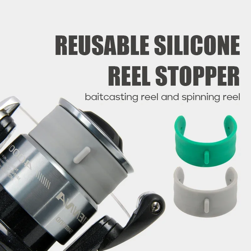 Tapón de carrete silicona reutilizable para proteger la línea - imagen 3