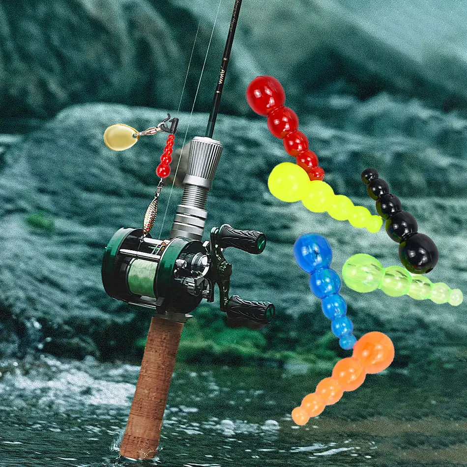 Cuentas de pesca MNFT en colores vivos