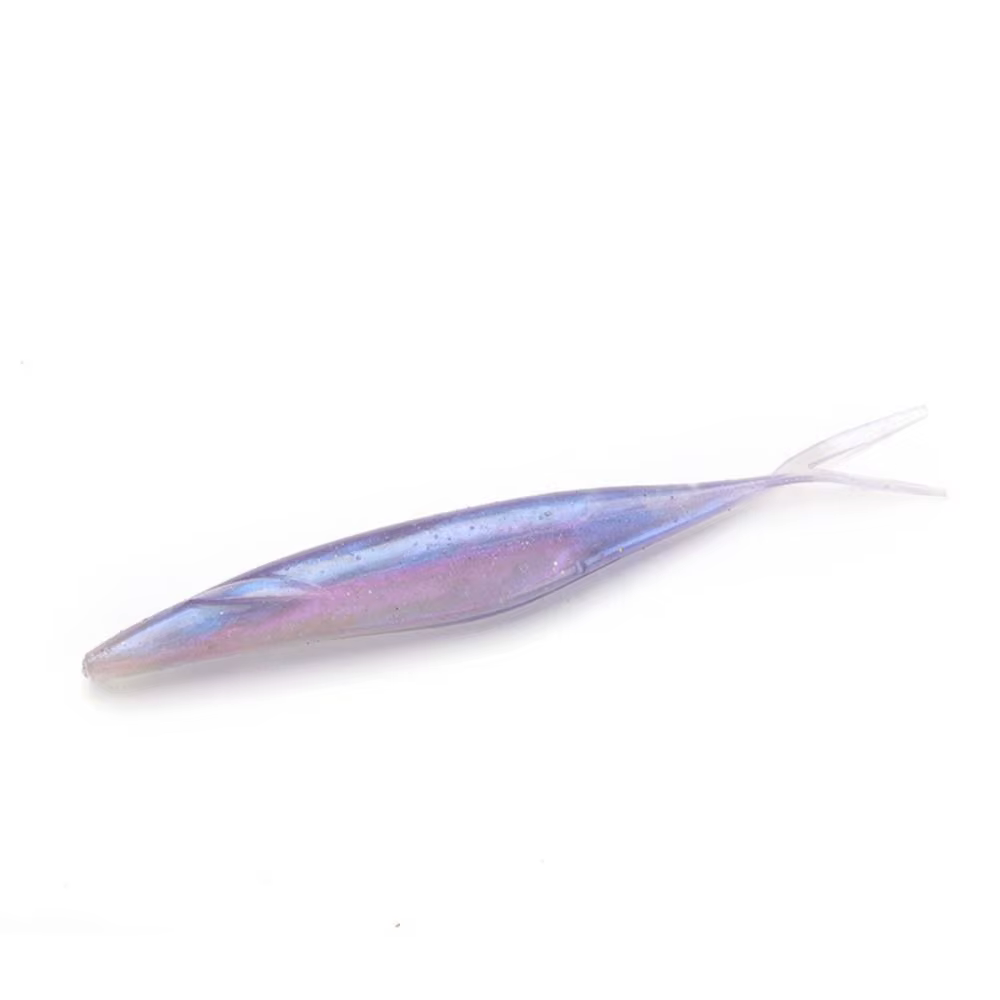 Señuelo de vinilo tipo minnow de hundimiento lento y cola bifurcada - imagen 2