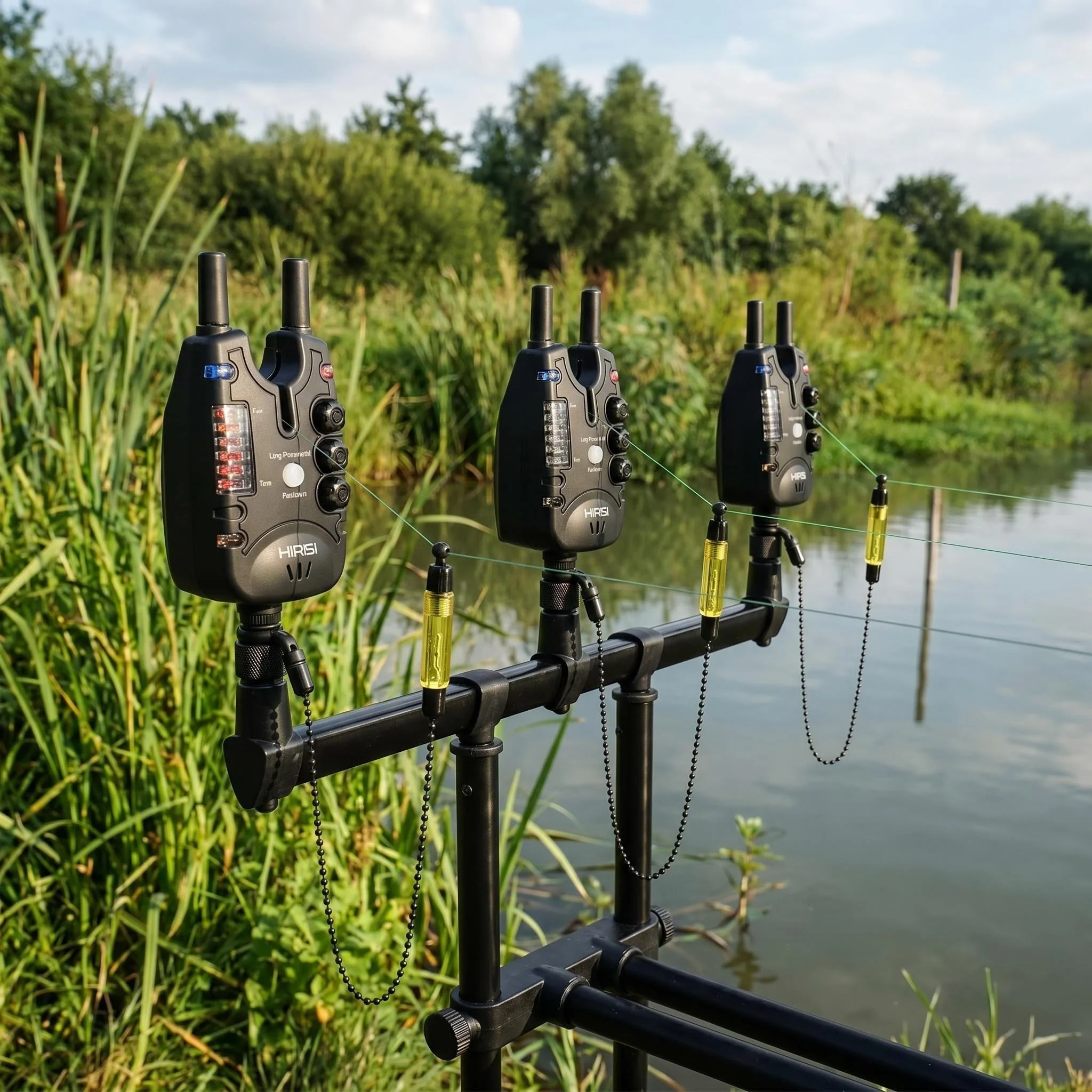 Alarmas de Pesca Hirisi con indicadores LED y resistencia al agua - imagen 4