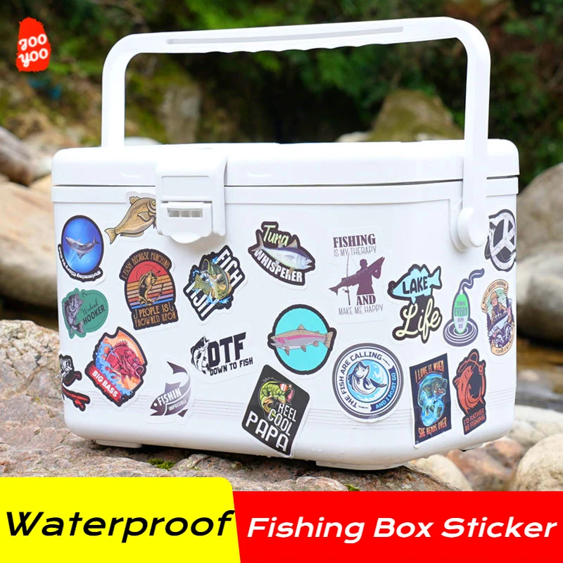 Stickers impermeables estilo graffiti para caja aparejos pesca