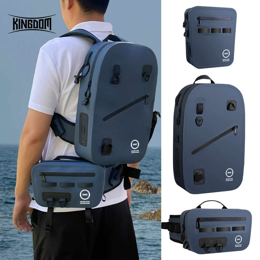 Bolsa pesca impermeable Kingdom IPX8 – TPU multifuncional gran capacidad - imagen 2