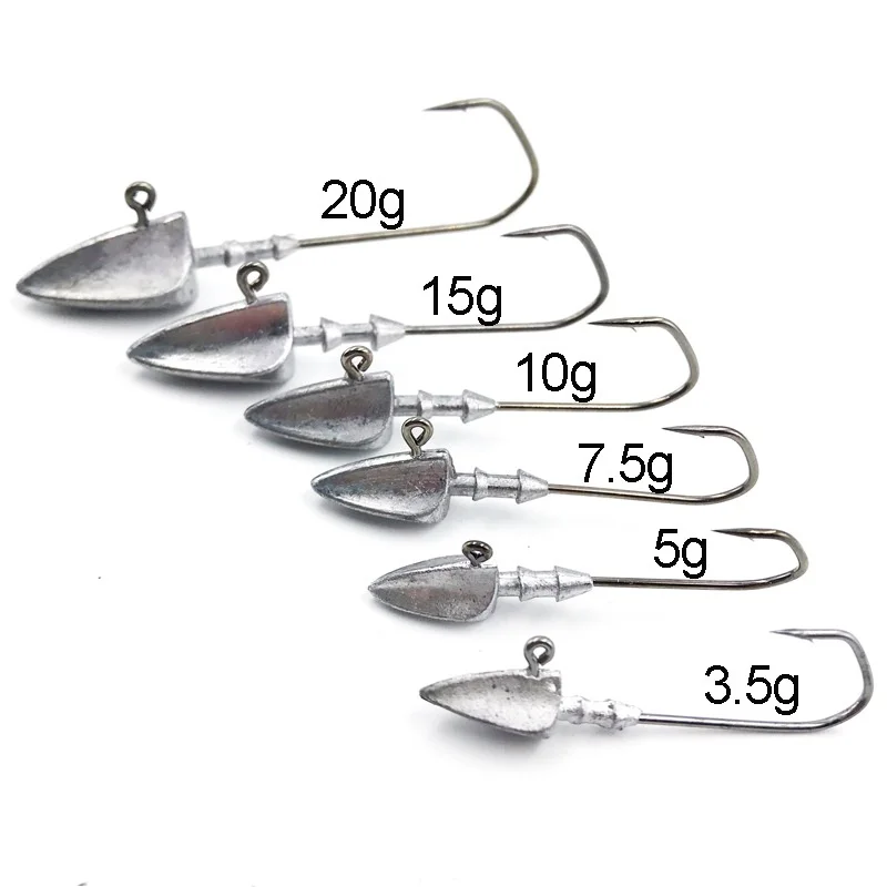 Anzuelos Jig Head ST001 con púas – Señuelos para vinilo - imagen 3