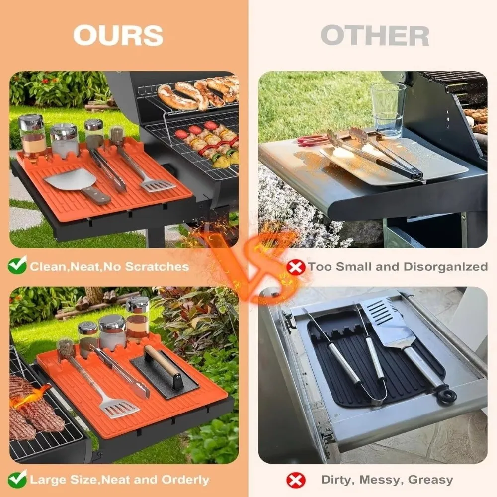 Alfombrilla para parrilla BBQ antiadherente resistente al calor - imagen 2
