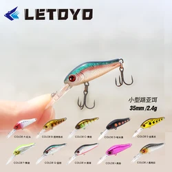LETOYO Minnow 35mm 2,4g – Señuelo hundimiento para trucha y lubina