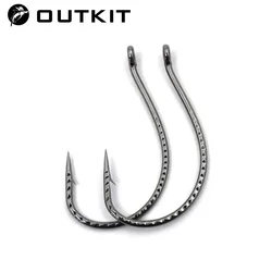 OUTKIT Anzuelos Drop Shot acero inoxidable – Para vinilo y lubina