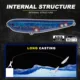 Señuelo flotante lápiz D1 – triple para lubina y lucio, agua salada - imagen 5