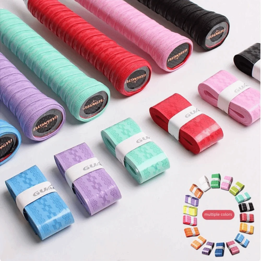 Cinta de agarre antideslizante con relieve para raqueta bádminton PU - imagen 3